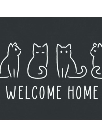 GMD Living Fußmatte WALTROP "Welcome Home" in Farbe Anthrazit