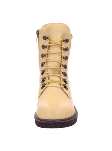 Esgano Damenschnürrstiefel kalt flach  in  Gelb