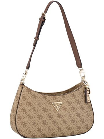 Guess Handtasche Noelle II Top Zip SHB Logo in Latte Logo Brown