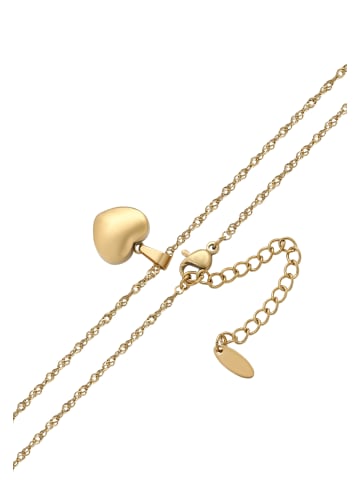 faina Women Chain Necklace With Heart Pendant in Gold