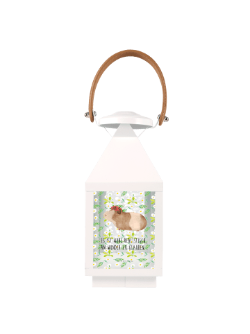 Mr. & Mrs. Panda Laterne Meerschweinchen Weisheit mit Spruch in Transparent