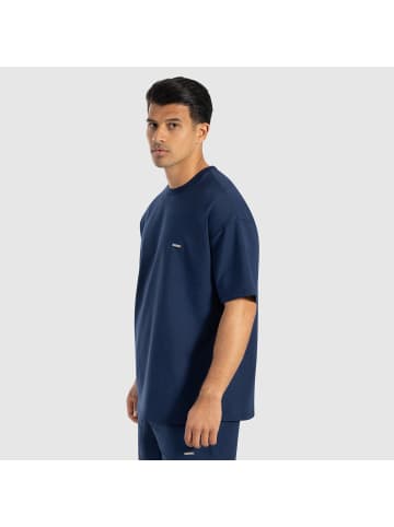 SMILODOX T-Shirt Thiago in Marineblau