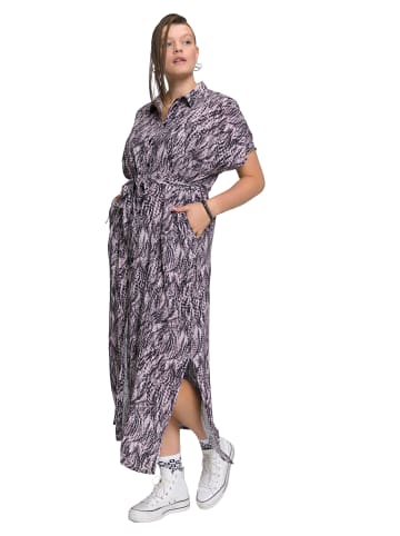 Studio Untold Hemdblusenkleid in mauve