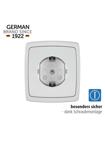 Reer Steckdosenschutz, schraubbar, weiß, 10 Stück in Weiß ab 0 Monate