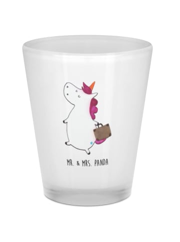 Mr. & Mrs. Panda Shotglas Einhorn Koffer ohne Spruch in Transparent
