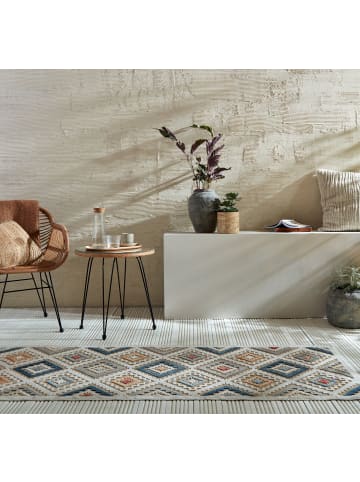 KADIMA DESIGN Balkon-Teppich UV-beständig LAGAN Orientalisch Geometrisch in Natur-Multicolor