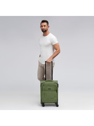 Redolz Essentials 12 CABIN 4 Rollen Kabinentrolley 55 cm in olive