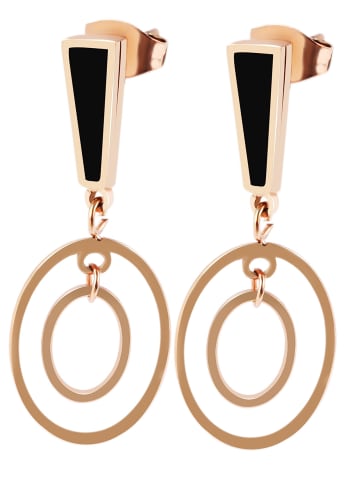 Adeliás Damen Ohrringe – Ohrstecker aus Edelstahl in gold