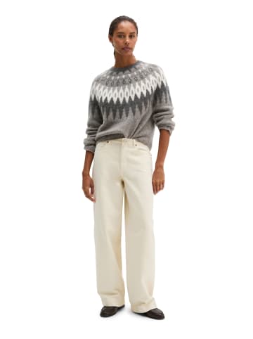 Marc O'Polo Jacquard-Pullover regular in Dark Brown