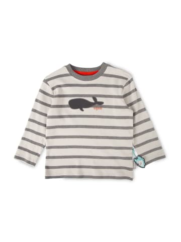 Sigikid Langarmshirt Polar Expedition in hellgrau/grau gestreift