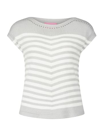 Betty Barclay Strick-Top mit Ringel in Patch Grey/White