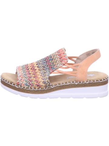rieker Keilsandaletten in multi/aprikot