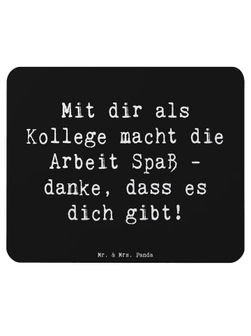 Mr. & Mrs. Panda Mouse Pad Spruch Kollege Freude mit Spruch in Schwarz