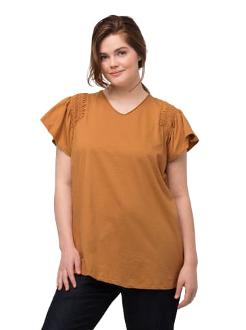 Ulla Popken Longshirt in ocker