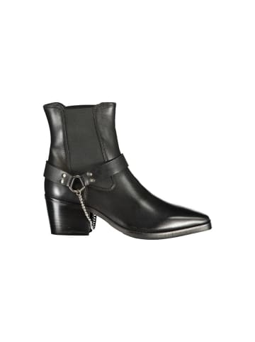 CAFèNOIR Schwarz Leder Damen Knöchel Stiefel