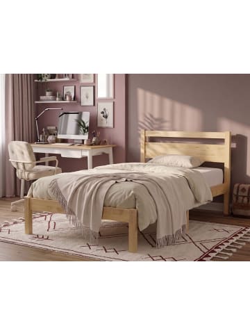 Beliani Kinderbett MERCURER in Braun - (W) 87 x (H) 80 x (L) 208 cm