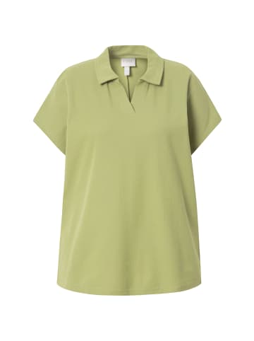 Ulla Popken Poloshirt in salbei