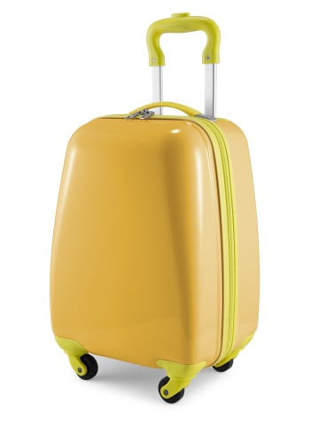 Hauptstadtkoffer For Kids - Kindertrolley mit Aufklebern in Gelb