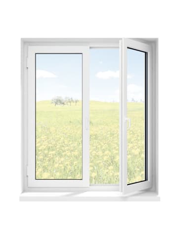 EASYmaxx Moskitonetz 150x130cm weiß 12 Magnetbefestigung für Fenster Weiß