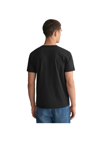 Gant T-Shirt 1er Pack in Schwarz