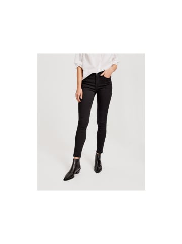 Slim Fit Jeans für Damen in schwarz