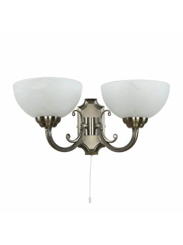 Licht-Erlebnisse Wandlampe (B)41 x (H)20 cm in Bronze Weiß