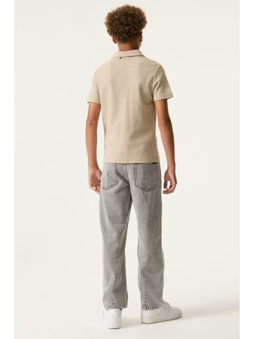 Garcia Poloshirt Kurzarm aus Strukturmaterial in dune