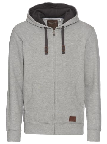 Man's World Kapuzensweatjacke in grau-melange