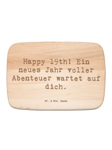 Mr. & Mrs. Panda Holzbrett Spruch 19. Geburtstag Abenteuer mit S... in Transparent