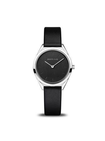 Bering Armbanduhr Classic  Silber in schwarz