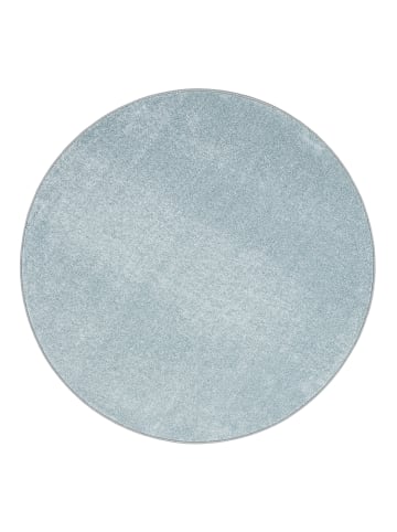 Snapstyle Hochflor Velours Teppich Luna Rund in Stone