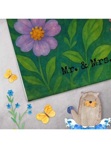 Mr. & Mrs. Panda Handtuch Schnecke Sir Design mit Spruch in Weiß