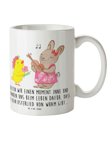 Mr. & Mrs. Panda Kindertasse Ostern Frühlingsgefühle mit Spruch in Weiß