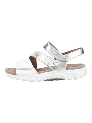 rollingsoft Sandalen in Silber/Weiß