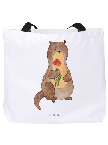 Mr. & Mrs. Panda Shopper Otter Blumenstrauß ohne Spruch in Weiß