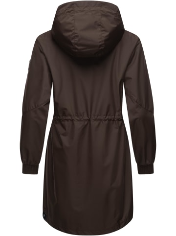 ragwear Kurzmantel Bronja II in Dark Brown