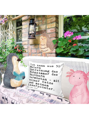 Mr. & Mrs. Panda Kissen 40x40 Ich kann aus 30... mit Spruch in Weiß