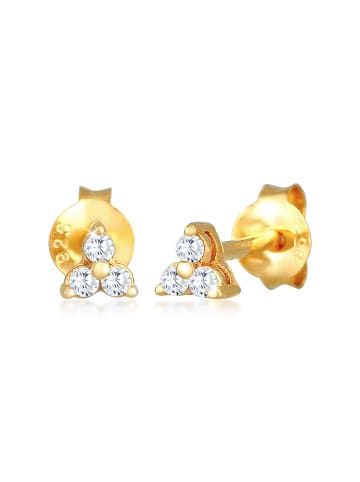 Elli Ohrringe 925 Sterling Silber Dreieck, Geo in Gold