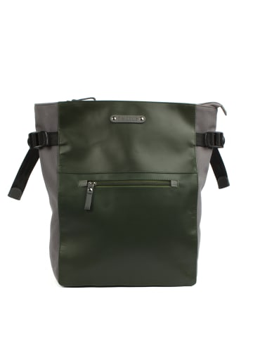 7CLOUDS City-Laptoprucksack Belis 7.1 in junglegreen-grey