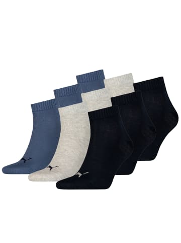 Puma Socken PUMA UNISEX QUARTER PLAIN 3P in 532 - navy/grey/nightshadow b