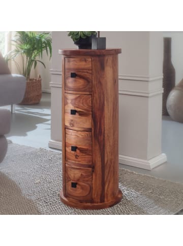 KADIMA DESIGN Sideboard | Sheesham, 35x85x35cm, 4 Schubladen