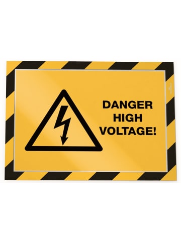 Durable Informationsrahmen Duraframe Security A4 Packung mit 2 Stück gelb/schwarz