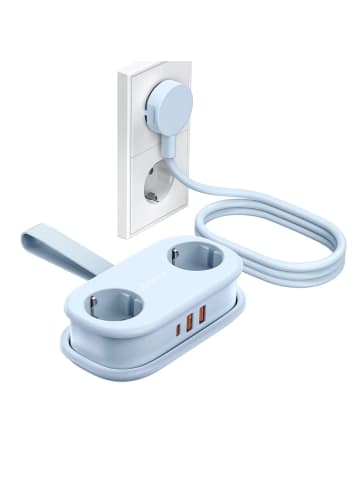 Orico AP3 20W GaN 5-in-1 Steckdosenleiste (2x Netzanschluss + 2x USB-A + 1x USB-C)