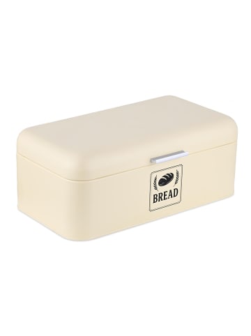 relaxdays Brotkasten in Beige – (B)42 x (H)17 x (T)24 cm