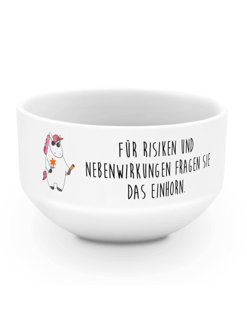 Mr. & Mrs. Panda frühstücksbowl Einhorn Woodstock mit Spruch in Weiß