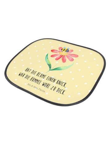 Mr. & Mrs. Panda Sonnenblende Auto Hummel Blume mit Spruch in Gelb Pastell