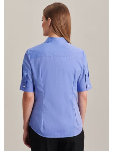 Seidensticker Hemdbluse Slim Fit in Mittelblau