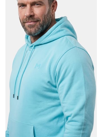 Men Plus Sweatshirt in helles türkis
