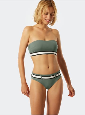 Schiesser Bikini-Hose Aqua Californian Dream in khaki