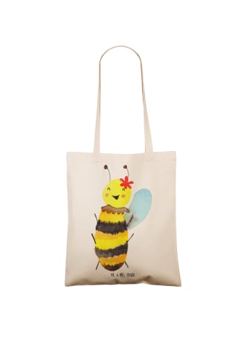 Mr. & Mrs. Panda Tasche Biene Happy ohne Spruch in Creme
